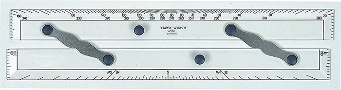 Linex párhuzamos vonalzó A1615M 38cm átlátszó