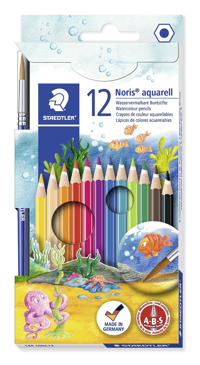 Staedtler Színesceruza Noris Club Akvarell készlet (12)