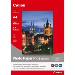 Canon SG-201 Photo Plus Semi-gloss 260g/m² - A4, 20 lap