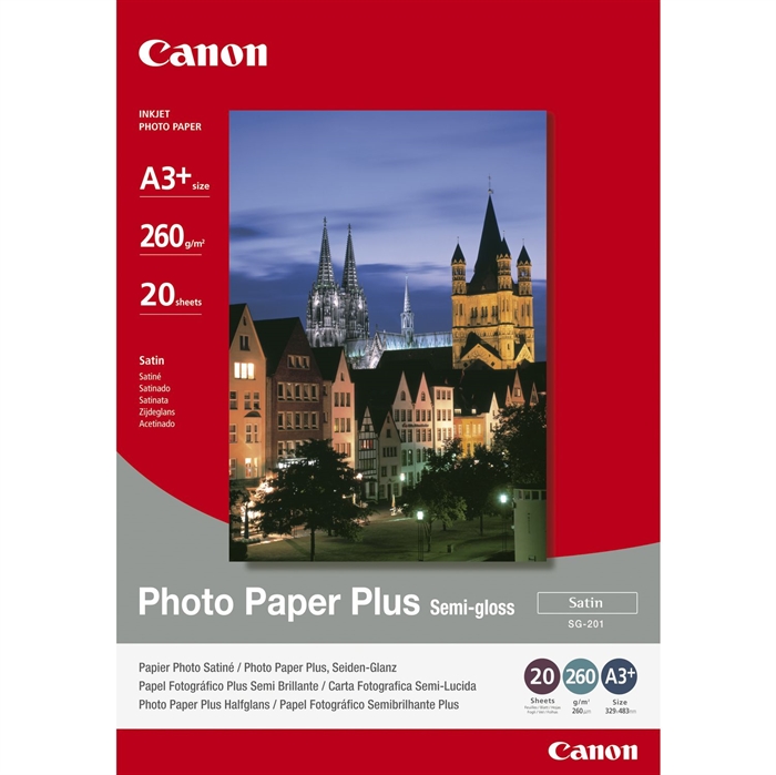 Canon Photo Plus Semi-Gloss 260g/m² - A3+, 20 lap