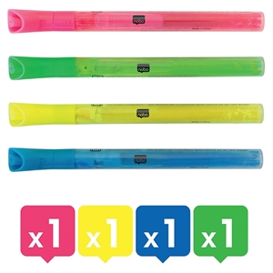 Nobo WB neon marker, kerek 2 mm-es hegye van, asszortiment (4)