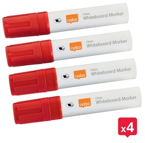 Nobo WB Marker Glide Jumbo ferde 10 mm piros (4)