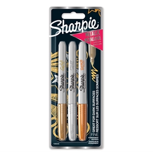 Sharpie Marker Metál 1,4 mm arany/ezüst/bronz (3)