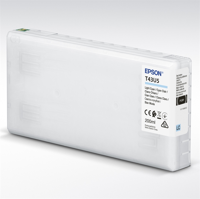 Epson T43U Világos Cián 200 ml-es tintapatron SureLab SL-D800-hoz