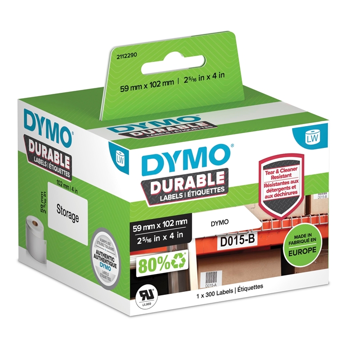 Dymo LabelWriter Tartós szállítási címke 59 mm x 102 mm db.