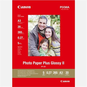 Canon PP-201 Photo Paper Plus II 265g/m² - A3, 20 lap