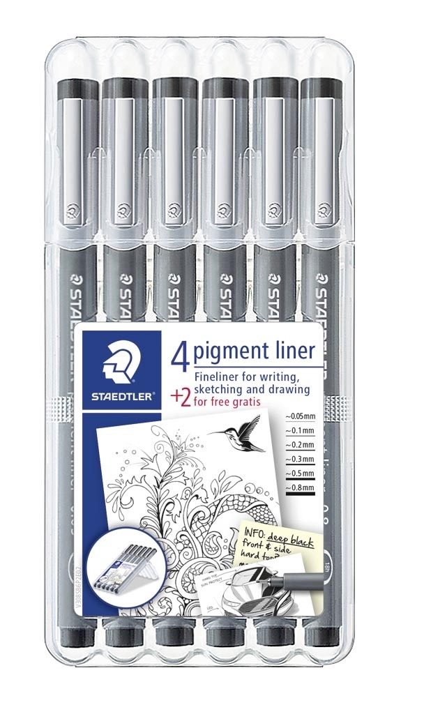 Staedtler Fineliner pigment liner vegyes készlet (6)