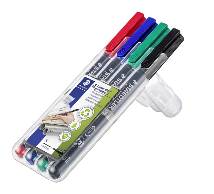 Staedtler Marker Lumocolor Permanent 0,4 mm vegyes (4 db)