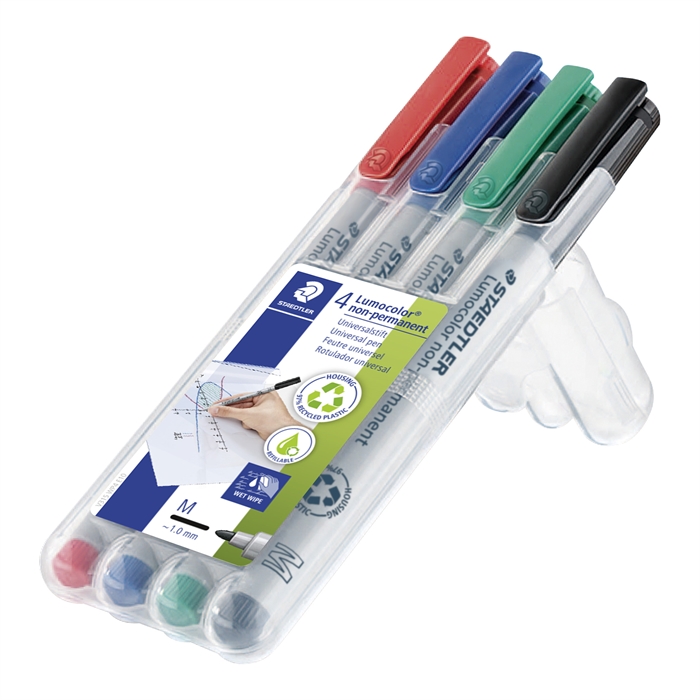 Staedtler Marker Lumocolor Non-P 1,0mm készlet (4)