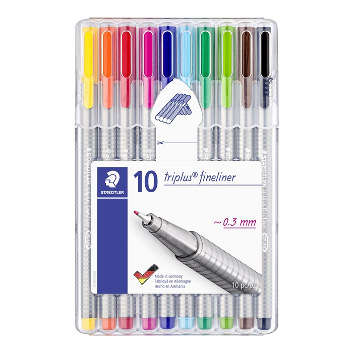 Staedtler Fineliner Triplus 0,3mm készlet (10)