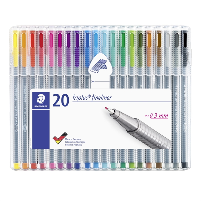 Staedtler Fineliner Triplus 0,3 mm vegyes (20)