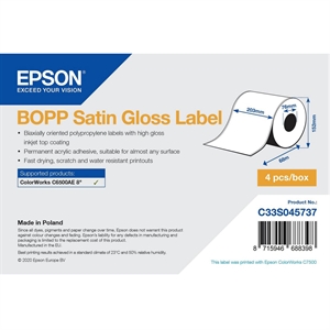 Epson BOPP Selyemfényű Címke - Folyamatos Tekercs: 203mm x 68m