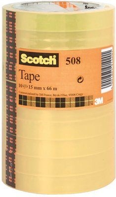 3M Szalag Scotch 508 15mmx66m torony átlátszó (10)