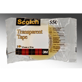 3M Scotch 550 szalag 15mmx33m átlátszó