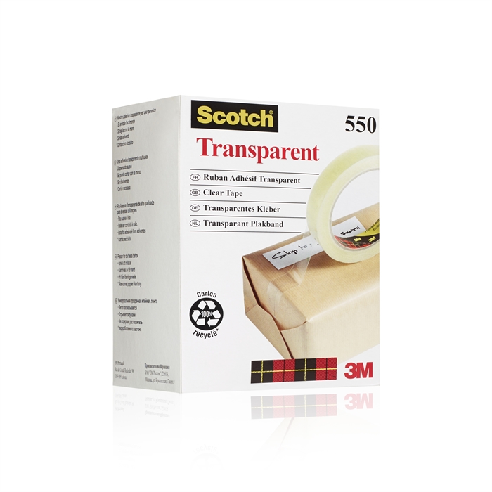 3M Tape Scotch 550 19mmx66m átlátszó