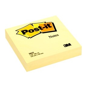 3M Post-it Jegyzetek 100 x 100 mm, sárga