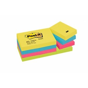 3M Post-it Notes 38 x 51 mm, Energetikus - 12 csomag