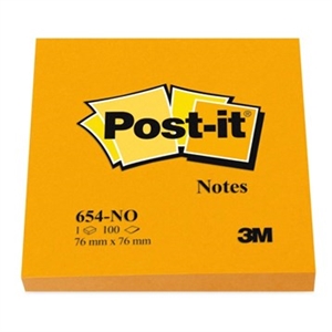 3M Post-it Jegyzetlapok 76 x 76 mm, narancssárga