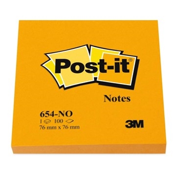 3M Post-it Jegyzetlapok 76 x 76 mm, narancssárga