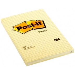 3M Post-it Notes 102 x 152 mm, négyzetrácsos sárga - 6 csomag