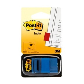 3M Post-it Indexfül 25,4 x 43,2 mm, kék