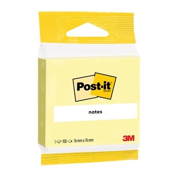 3M Post-it Kanári Sárga 76 x 76 mm, 100 lap