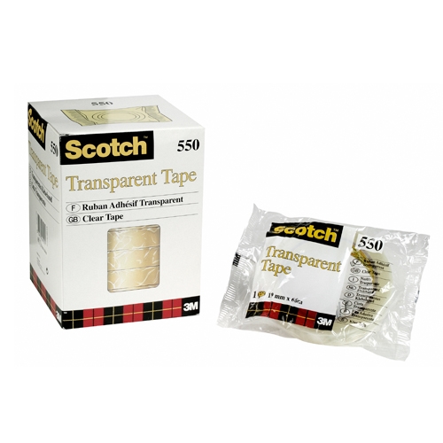 3M Szalag Scotch 550 12mmx66m flowpack átlátszó