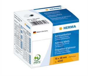 HERMA címke tekercsen címzéshez 70 x 38 mm, 250 db.