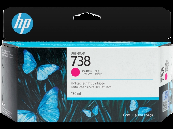 HP 738 130 ml-es magenta DesignJet tintapatron