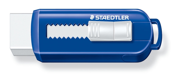 Staedtler Radír PVC mentes toló funkcióval kék/fehér