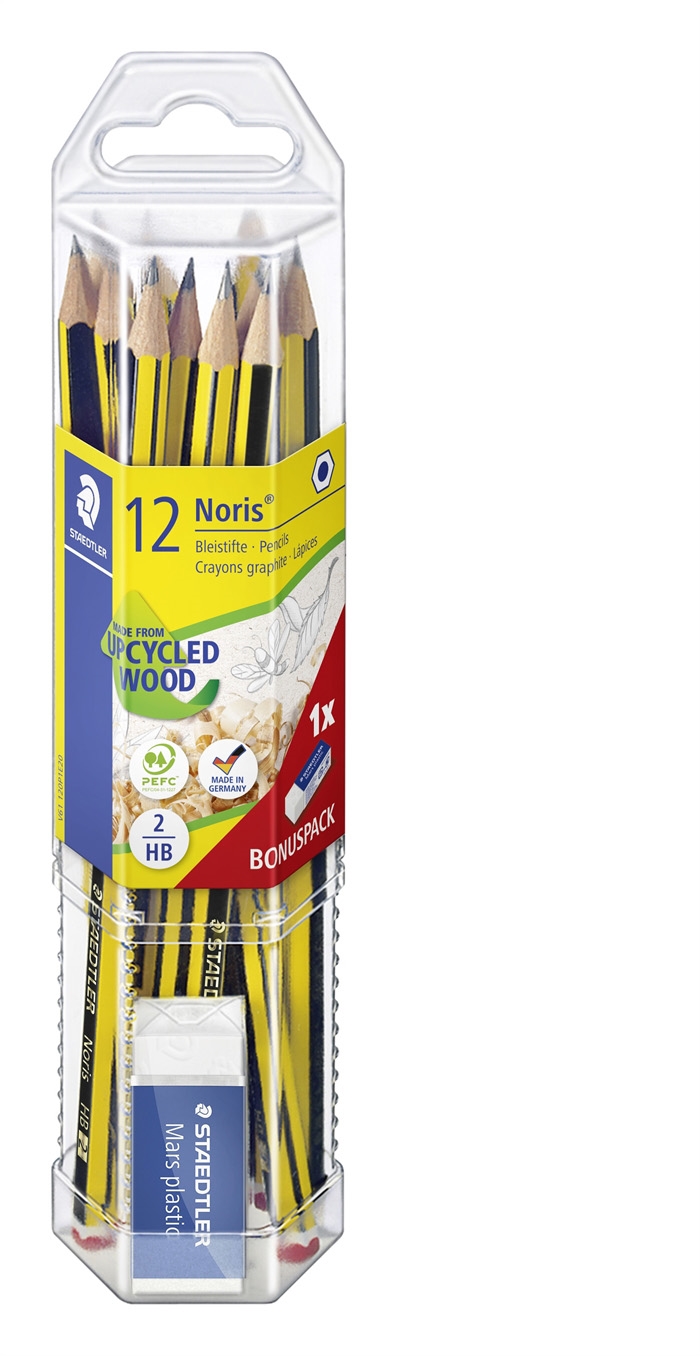 Staedtler Noris HB ceruza + radír (12)