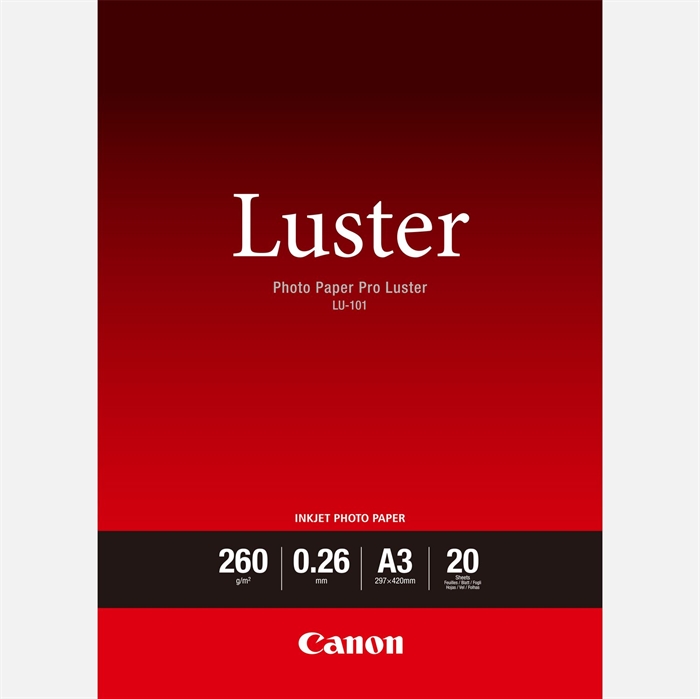 Canon Photo Paper Pro Luster 260g/m² - A3, 20 lap