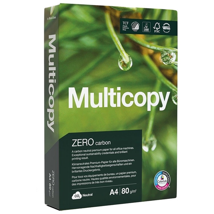 A4 MultiCopy Zero 80 g/m² másolópapír - 500 lapos csomag