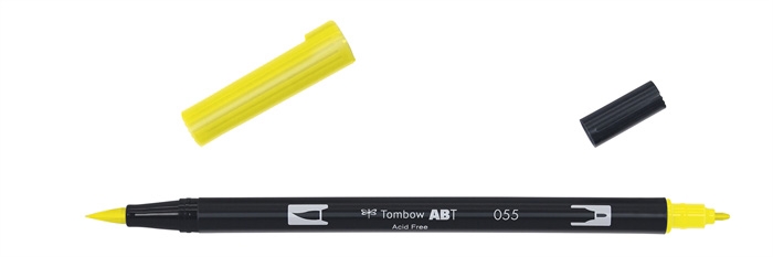 Tombow Marker ABT Dual Brush 055 folyamat sárga