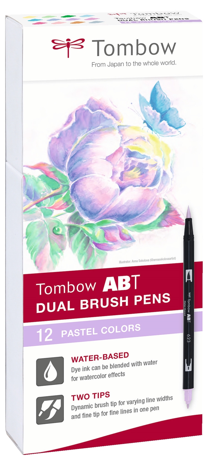 Tombow Marker ABT Dual Brush 12P-2 Pasztell (12)