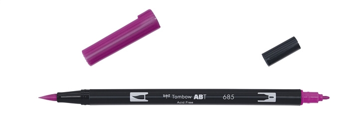 Tombow Marker ABT Dual Brush 685 mély bíbor