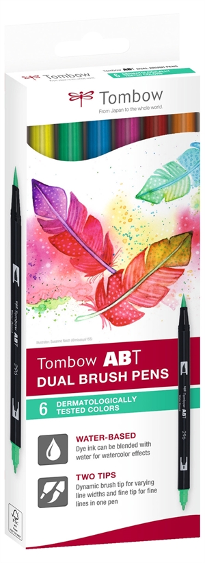 Tombow Marker ABT Dual Brush 6C-3 Tetoválás karton (6)