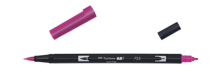 Tombow Marker ABT Dual Brush 725 rodamin vörös