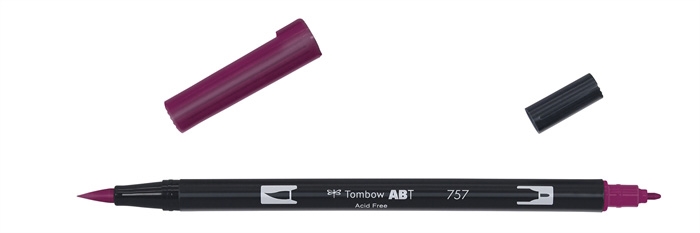 Tombow Marker ABT Dual Brush 757 port vörös