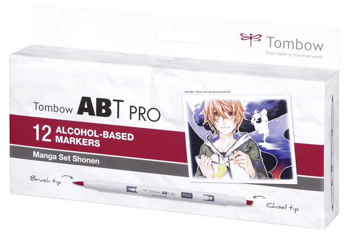 Tombow Marker alkoholos ABT PRO Dual Brush 12P-5 Manga készlet (12)