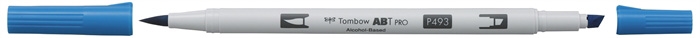 Tombow Marker alkohol ABT PRO Dual Brush 493 reflex kék