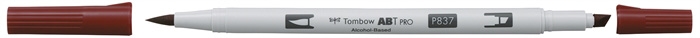 Tombow Marker alkoholos ABT PRO Dual Brush 837 borvörös