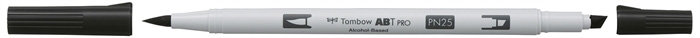 Tombow Marker alkoholos ABT PRO Dual Brush N25 lámpafekete