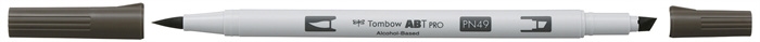 Tombow Marker alkoholos ABT PRO Dual Brush N49 meleg szürke 8