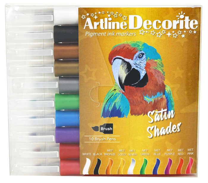 Artline Decorite ecset fémes 10-es készlet