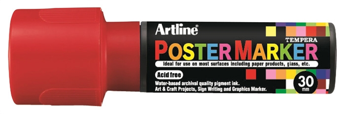 Artline Plakát Marker 30 piros