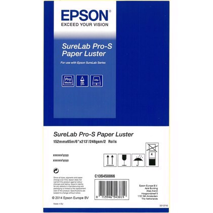 Epson SureLab Pro-S Paper Luster BP 6" x 65 méter 2 rolls