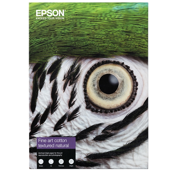 Epson Fine Art Pamut Textured Natural II 300 g/m², A2 25 lap