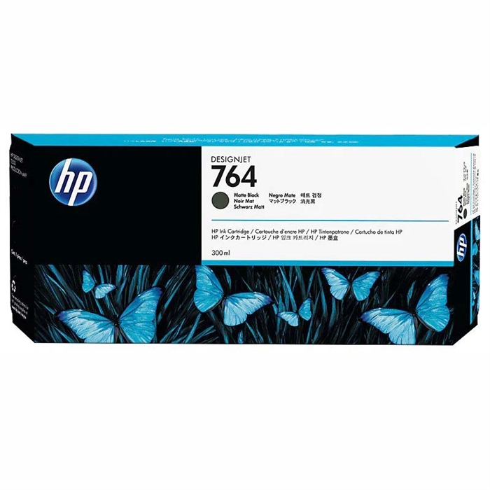 HP 764 matt fekete tintapatron, 300 ml