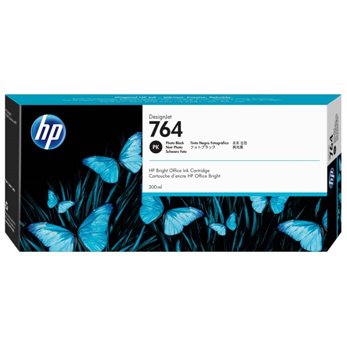 HP 764 fénykép fekete tintapatron 300 ml